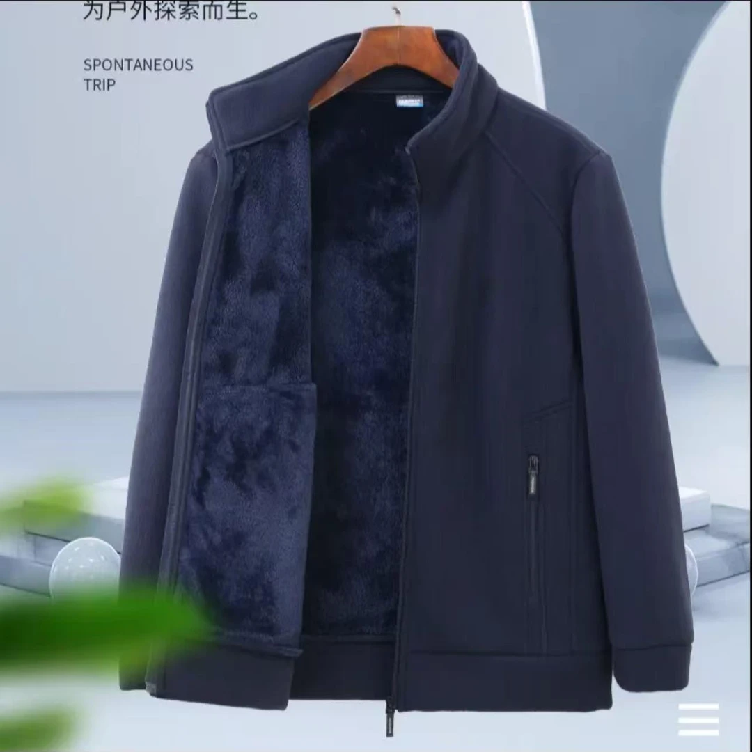 【颜色尺码随机发】摇粒绒外套抓绒衣立领