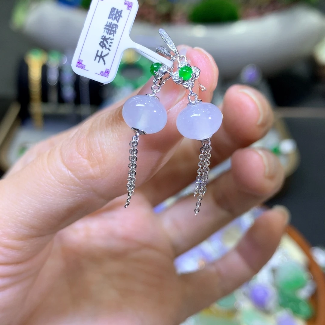 【闪购商品】翡翠颈饰18K金镶嵌翡翠吊坠项链