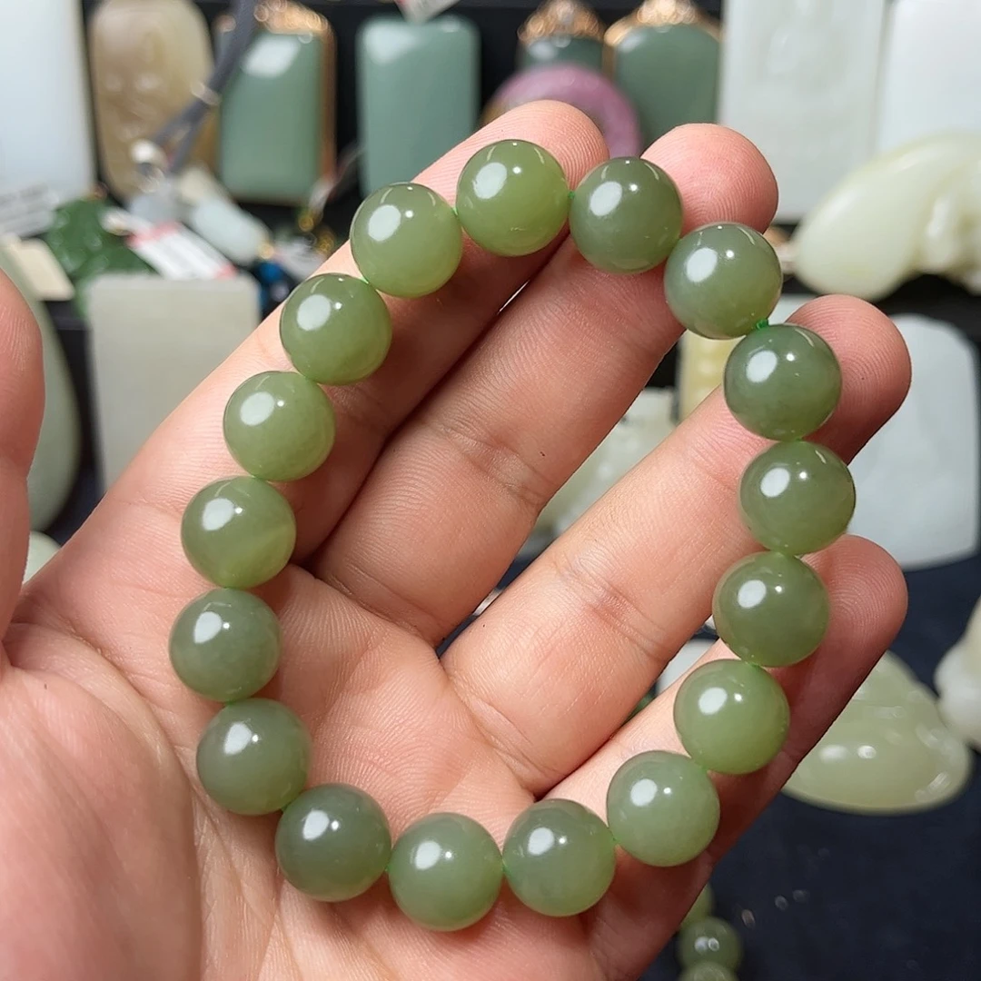 和田玉未镶嵌手链7