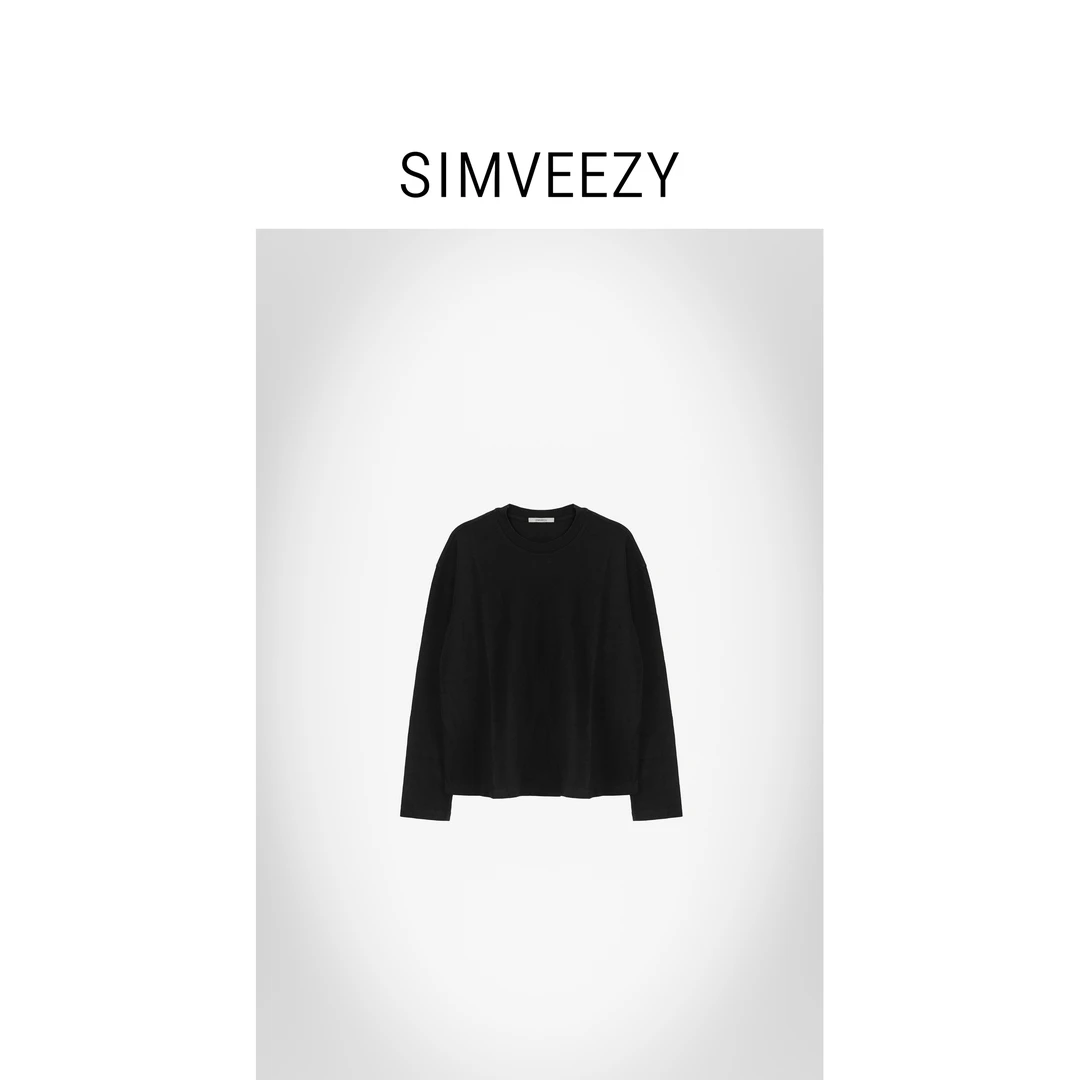 【SIMVEEZY】多色宽松圆领长袖T恤
