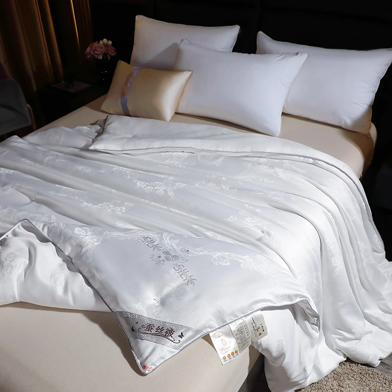 【反季清仓】欧式天鹅烫钻工艺蚕丝棉春秋被冬天被芯200*230约8斤