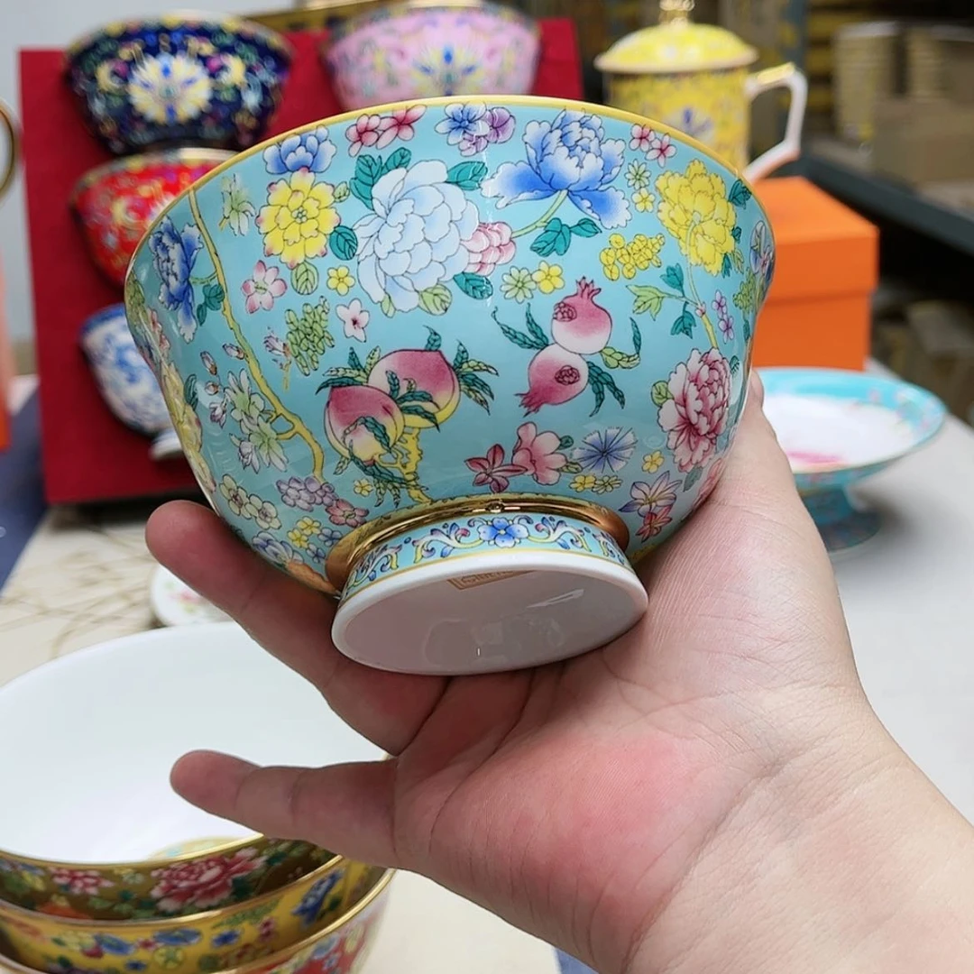 【闪购商品】珐琅5英寸4湖水蓝。。。。。