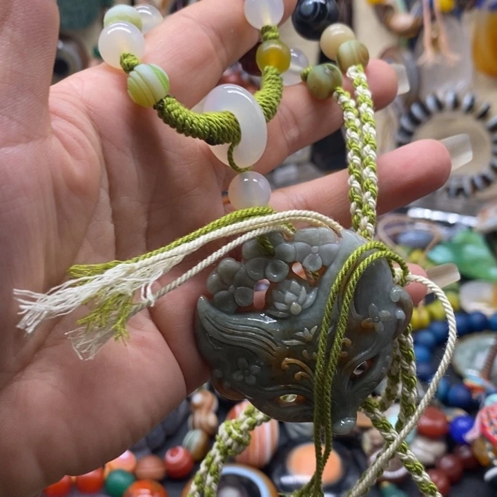 玛瑙/玉髓颈饰未镶嵌牛*