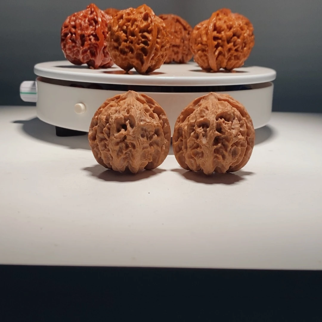 文玩核桃把件N**l  398号-逸捻橙皮苹果园-39尺寸