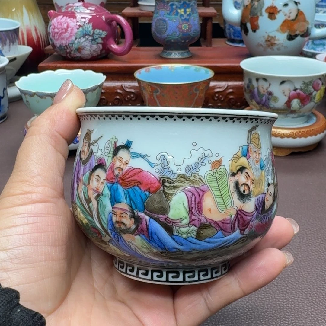 瓷片景德镇仿古手工制作精品展示