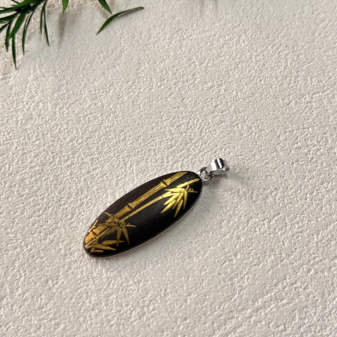 铁合金吊坠 【六六中古】孤品复古金镶嵌吊坠ew1983