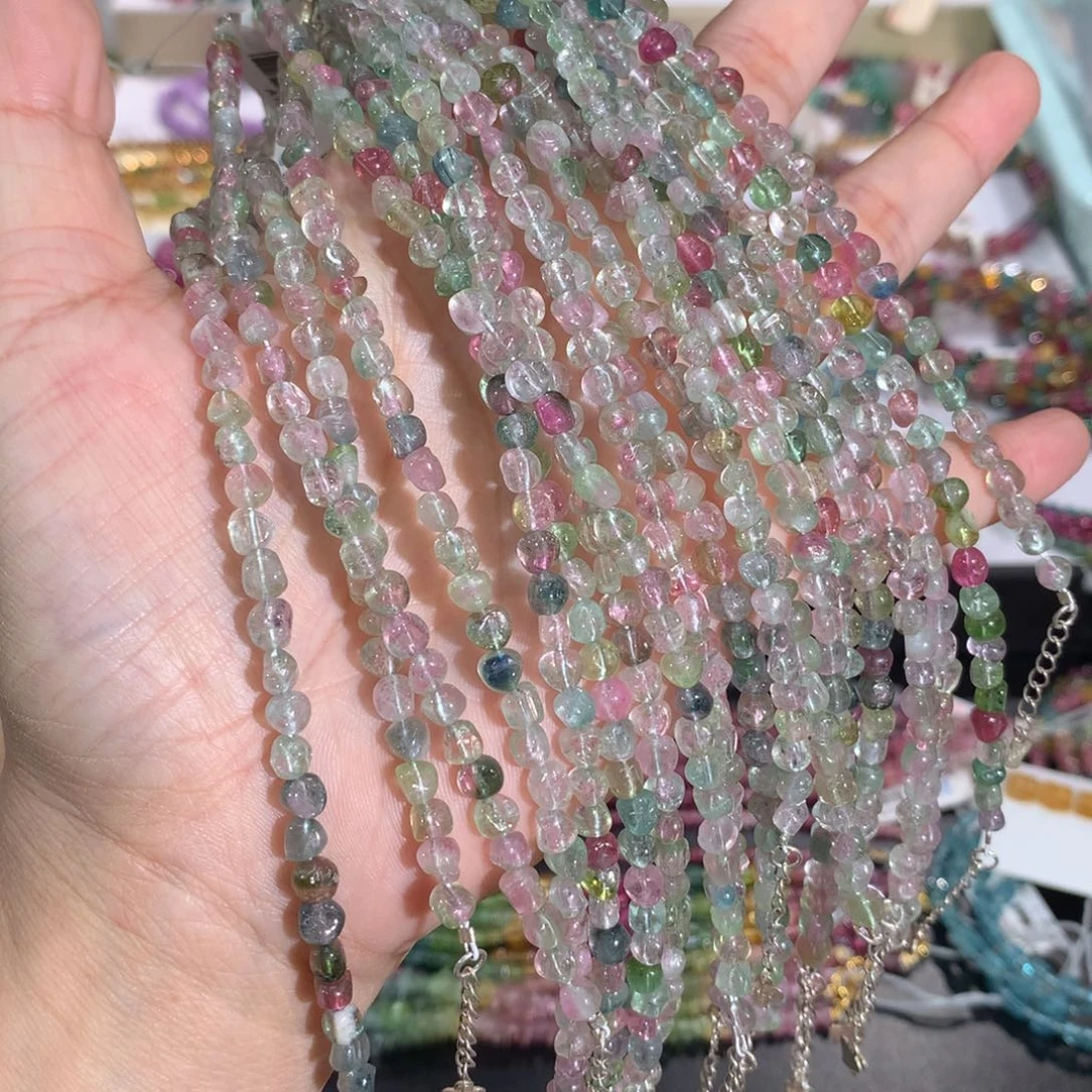 碧玺手链未镶嵌多样性发其一
