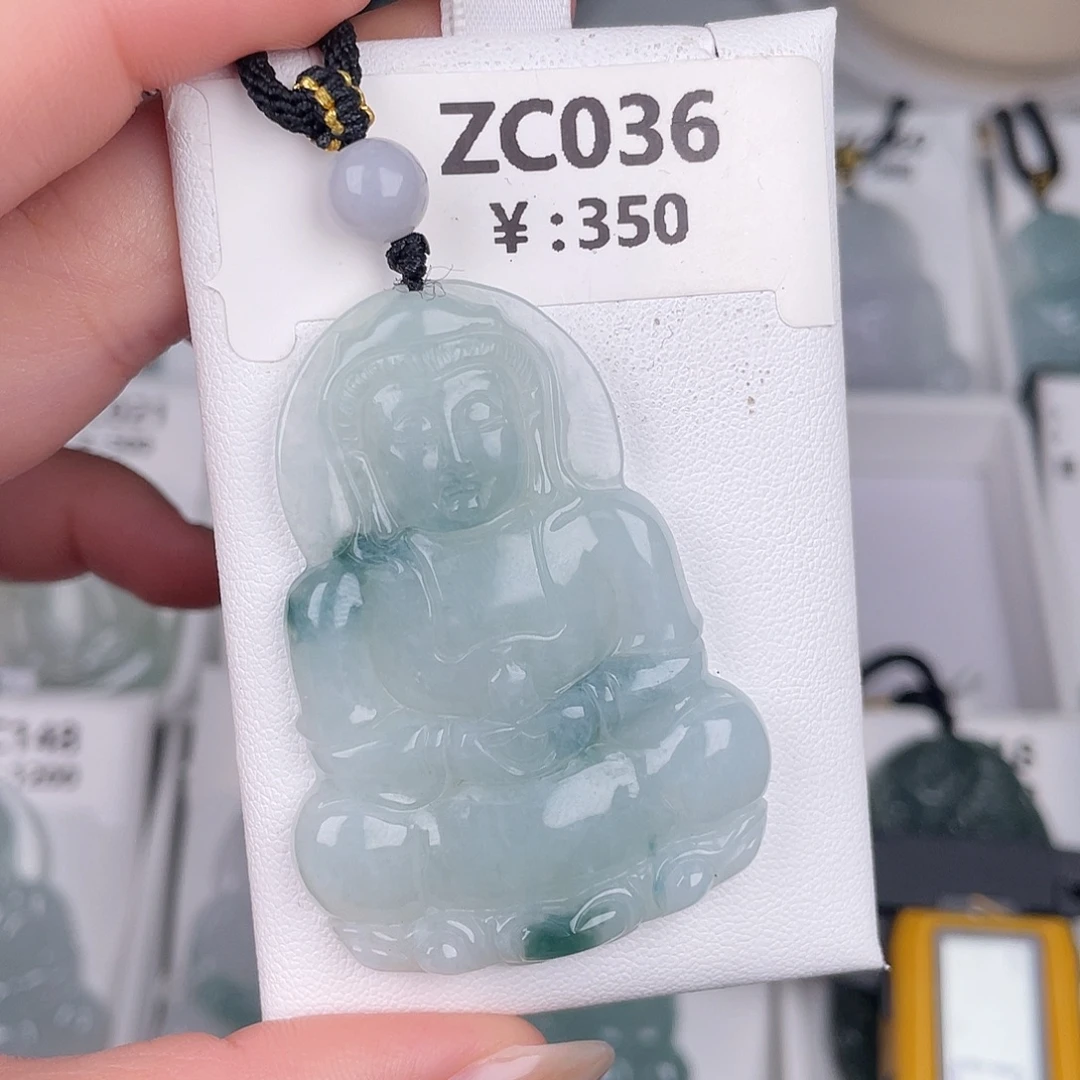 翡翠未镶嵌颈饰zc036