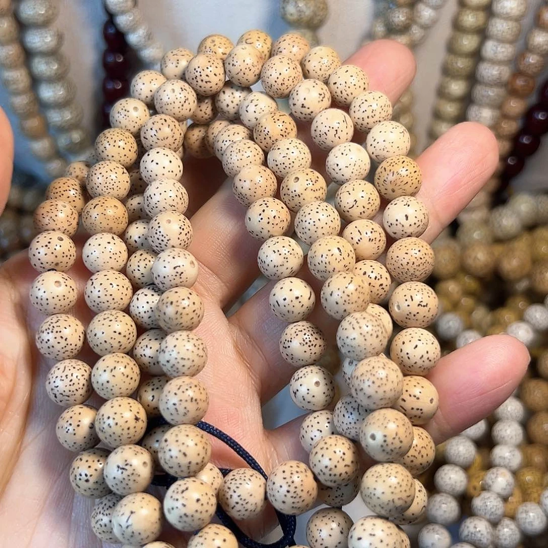 星月菩提手串?****?星月菩提脱脂顺白