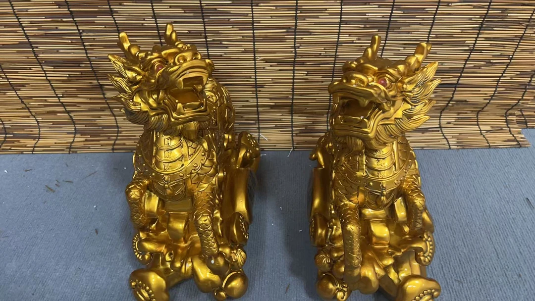 麒麟一对摆件名额 卡(非 现 货）到 货 为 卡 片