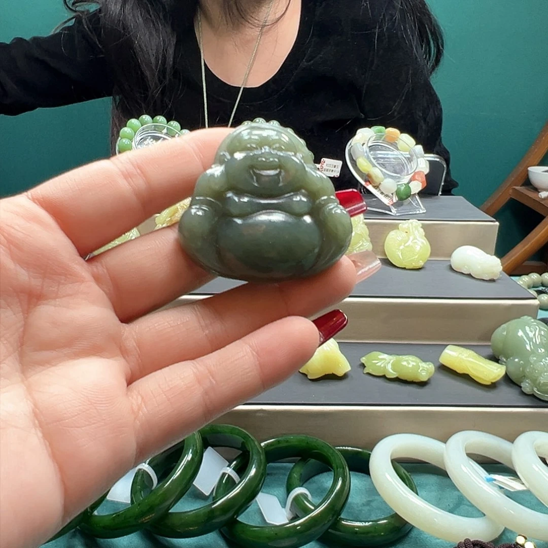 和田玉吊坠(不含链)未镶嵌