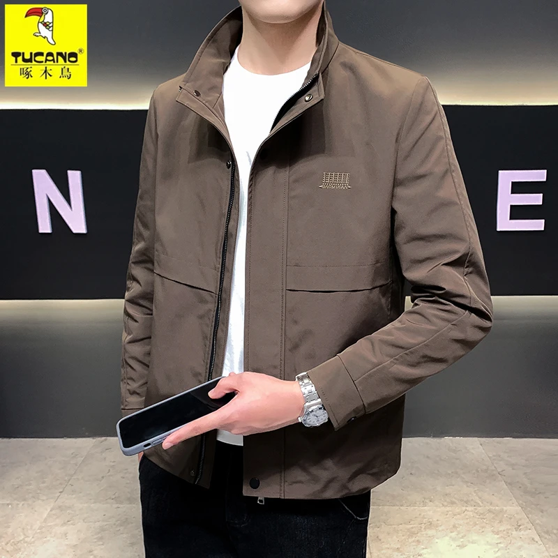 TUCANO/啄木鳥男士春秋立领工装夹克外套2025新款青年商务休闲潮
