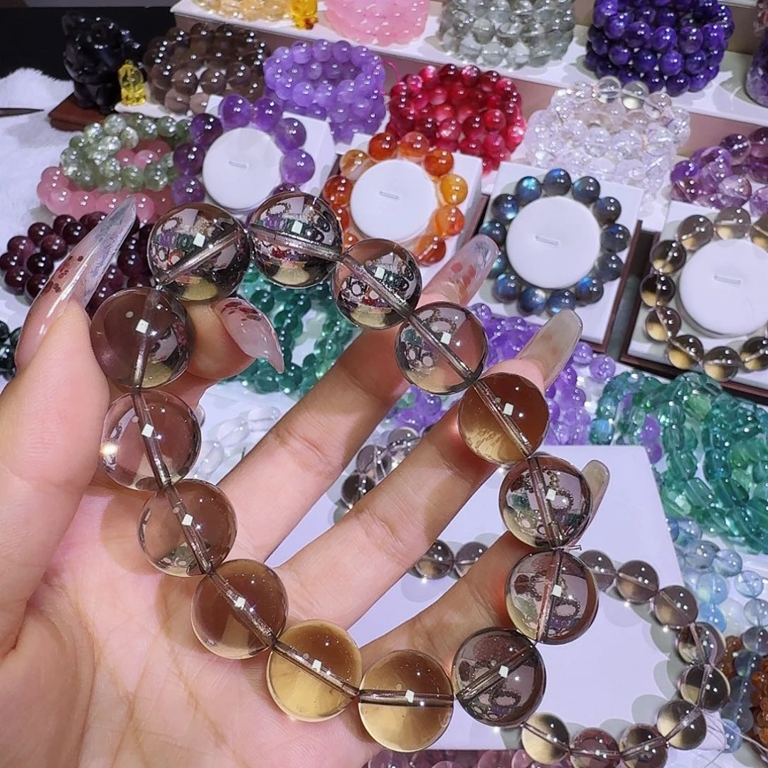 水晶手链未镶嵌月****蔓茶晶16