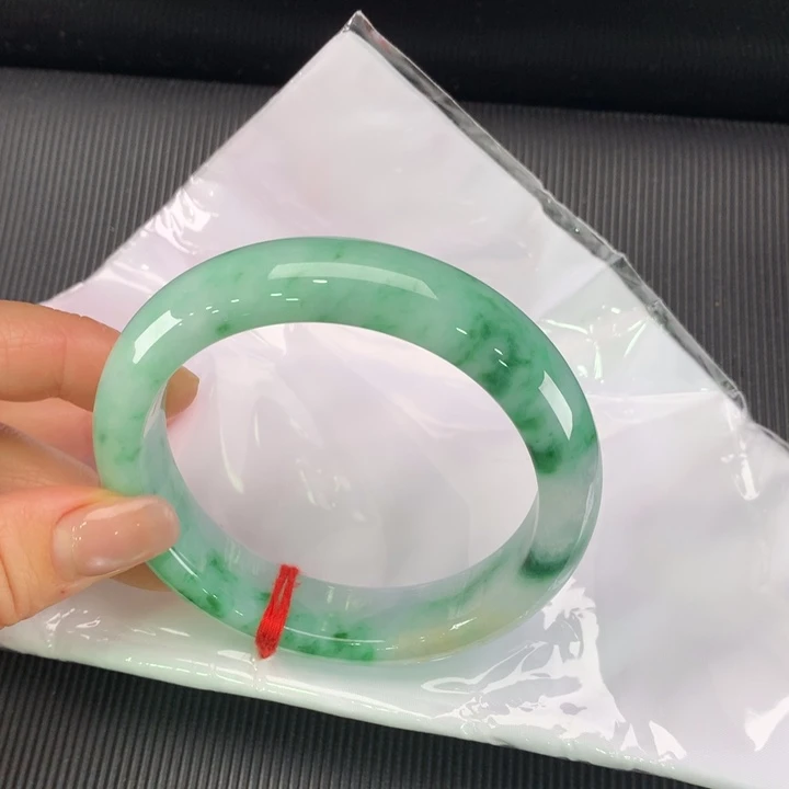 未镶嵌手镯翡翠正圈62-63轮胎