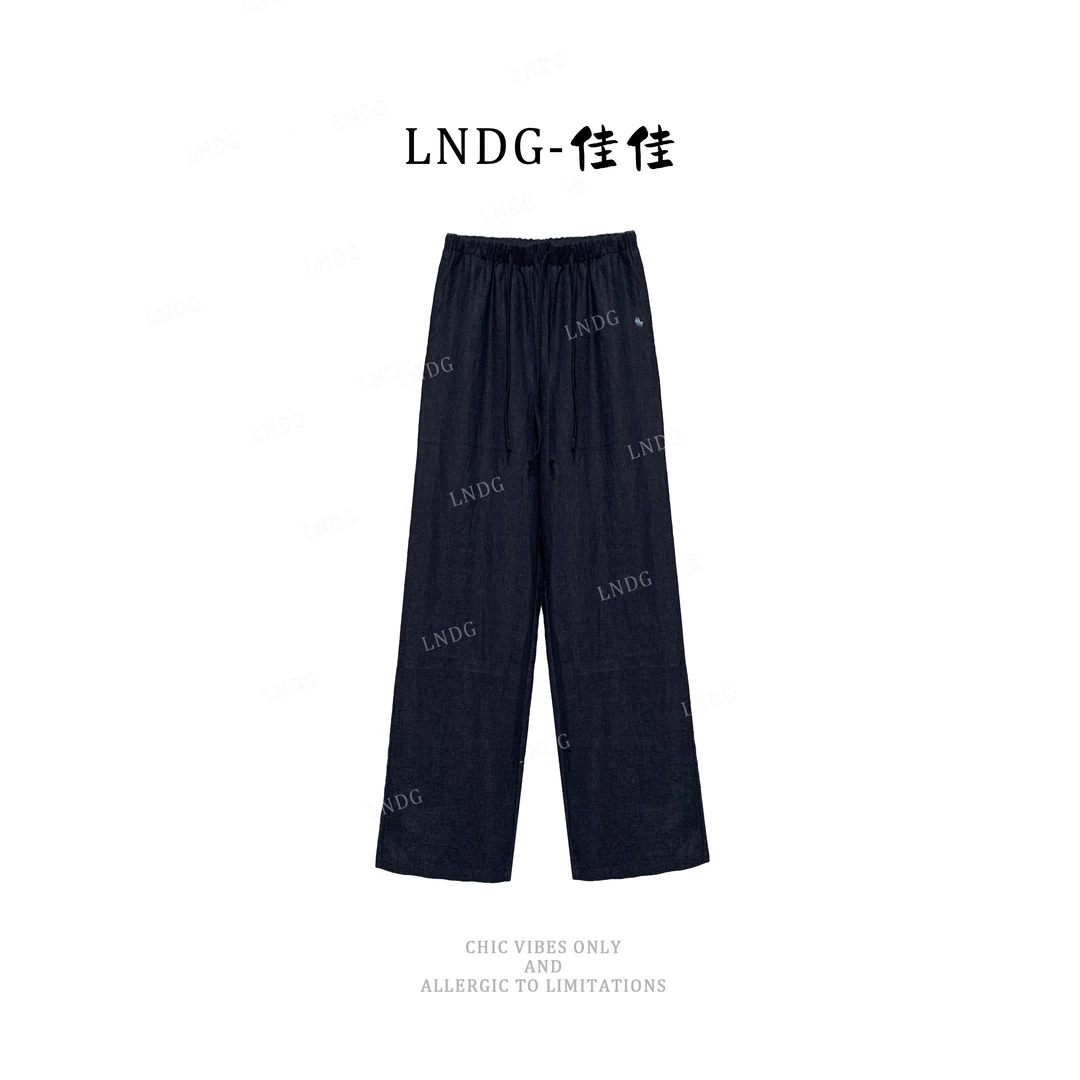 LNDG高端定小标款休闲麻料裤LNDG88115