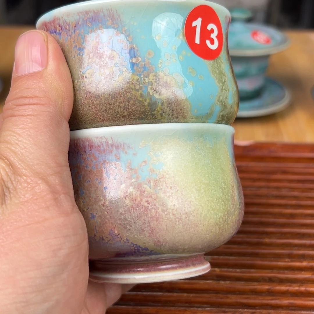 手工制作钧窑茶器