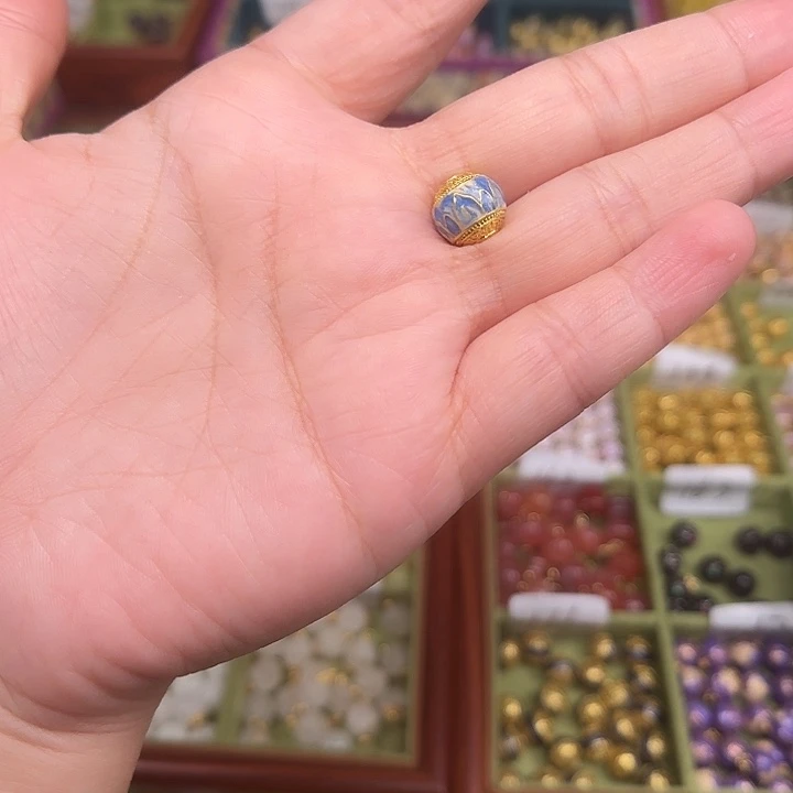 珐琅非遗传承手工圆珠扣