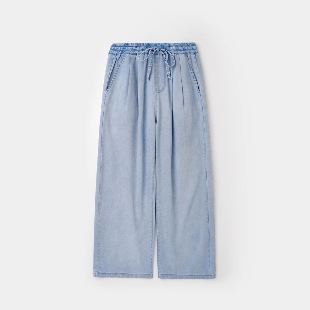 女童牛仔裤夏款2025新款洋气阔腿裤时尚中大童小女孩韩版潮直筒裤