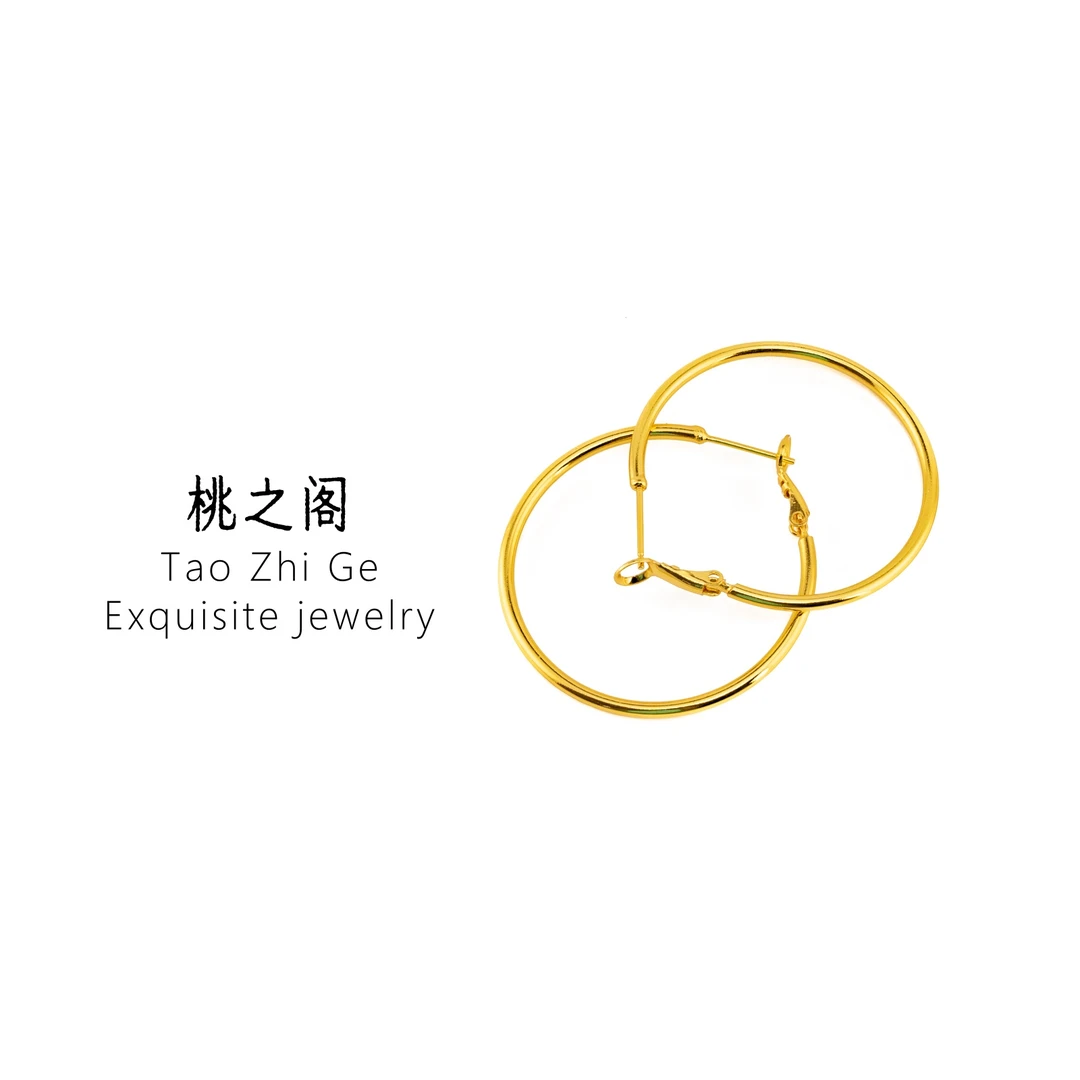 铜合金耳饰 卡40小号耳圈 AE1013