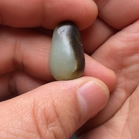 和田玉未镶嵌挂件人**值