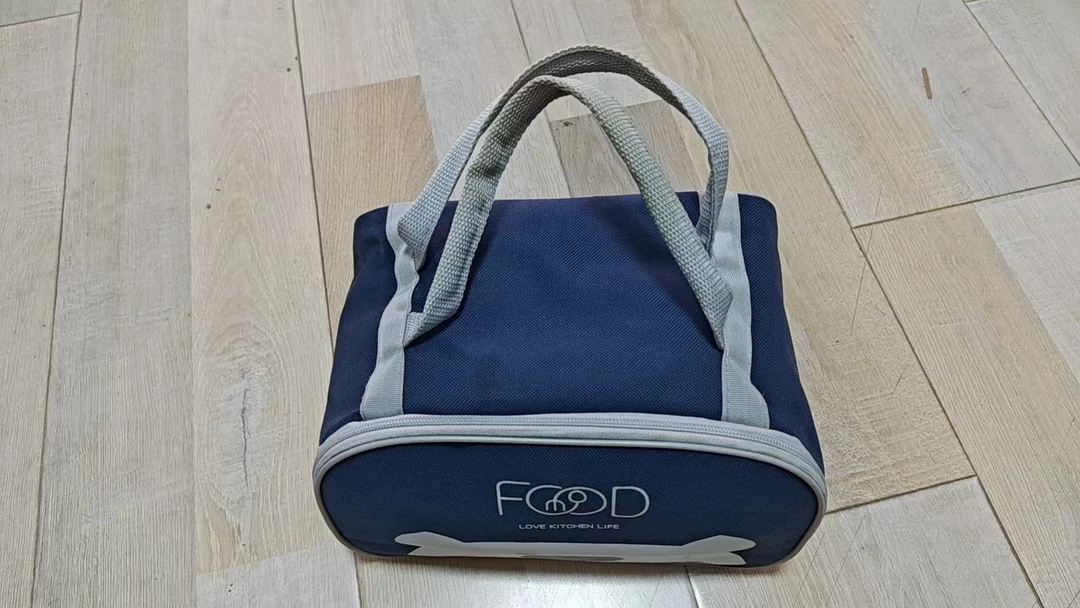 简约法式防水饭盒袋收纳包手提袋简约时尚