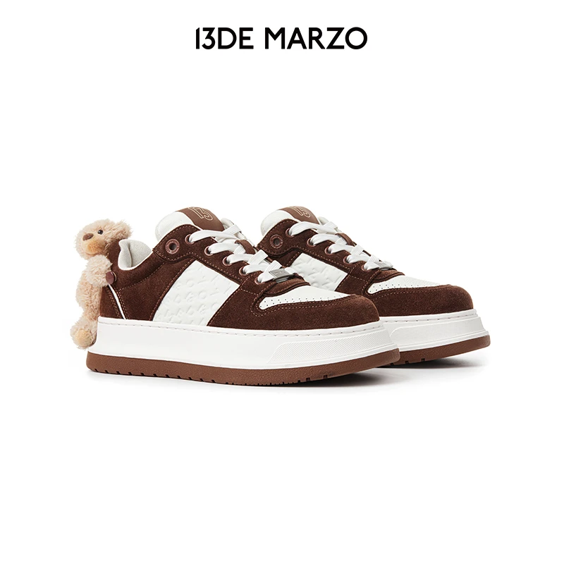 13DE MARZO男女同款新款厚底休闲鞋时尚百搭运动圆头板鞋专柜同款