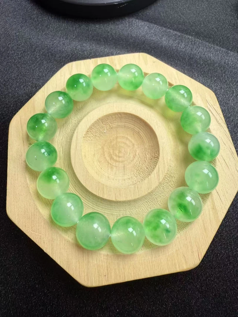 卡12+绿花珠子 （一颗）散珠批发手串多样性发货