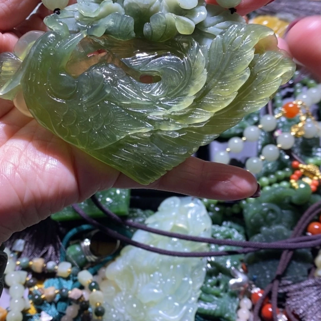 【闪购商品】岫玉毛衣链未镶嵌