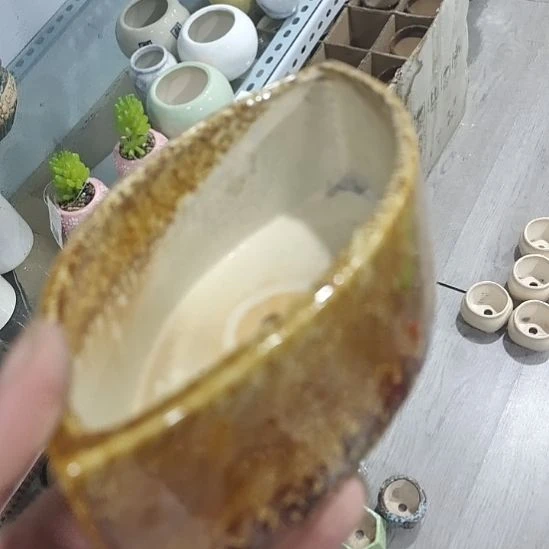 微瑕陶瓷花盆满12包邮