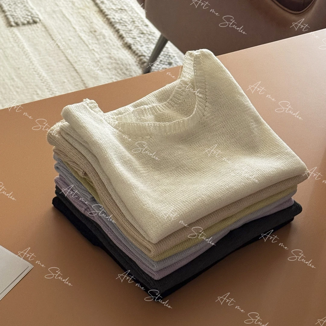 Artme瓜瓜呀【冰感挖肩背心七色百搭无袖背心上衣】w24257