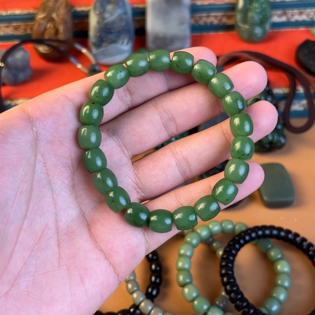 和田玉手链未镶嵌姚