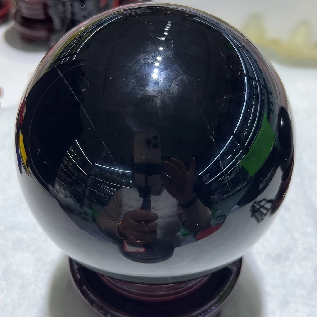 水晶水晶球摆件未镶嵌三*