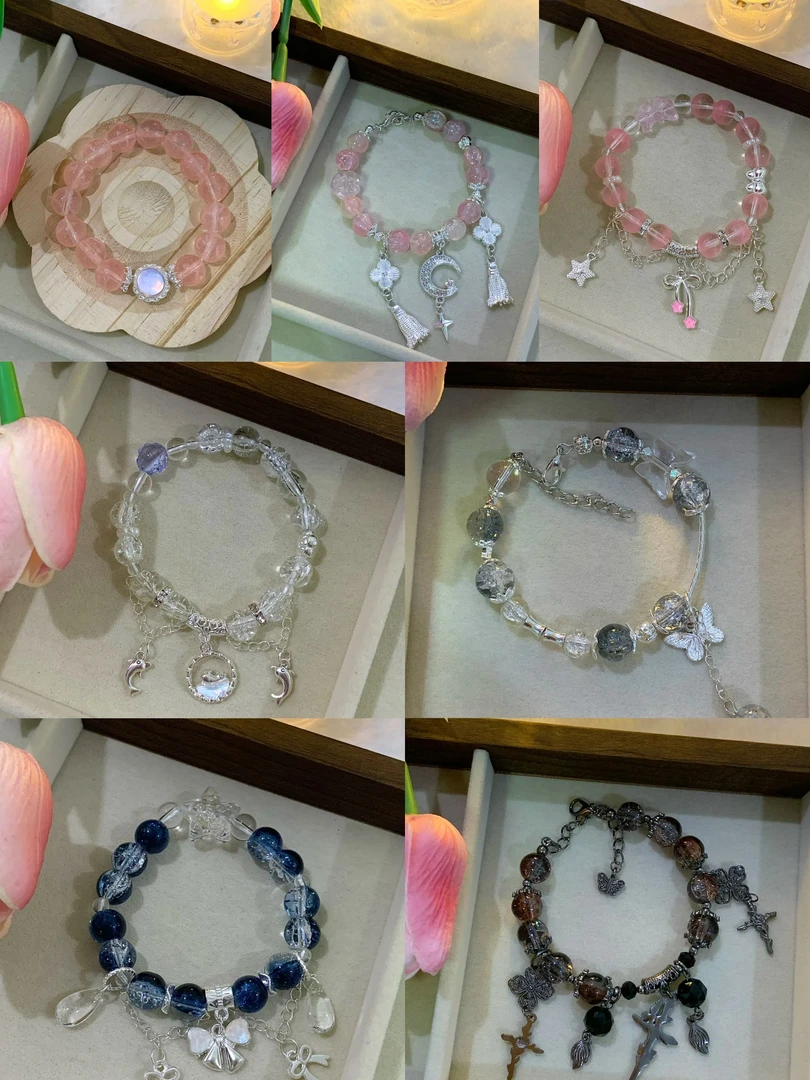 心酱kitty手作-琉璃手串手工串珠【001--100】直播链接