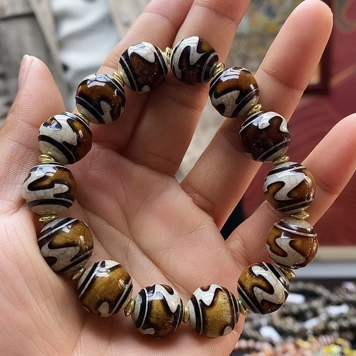 玛瑙/玉髓（覆膜）合金手链