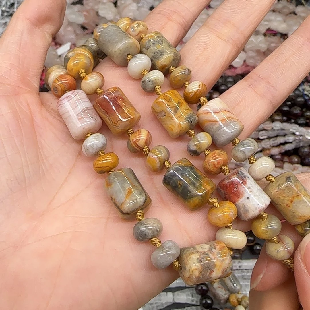 玛瑙/玉髓合金珠宝半成品疯狂玛瑙项链一条