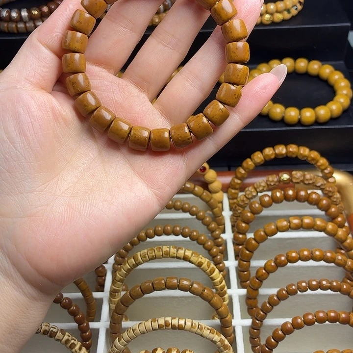 平***淡紫金鼠手串实心鼠老型10.5