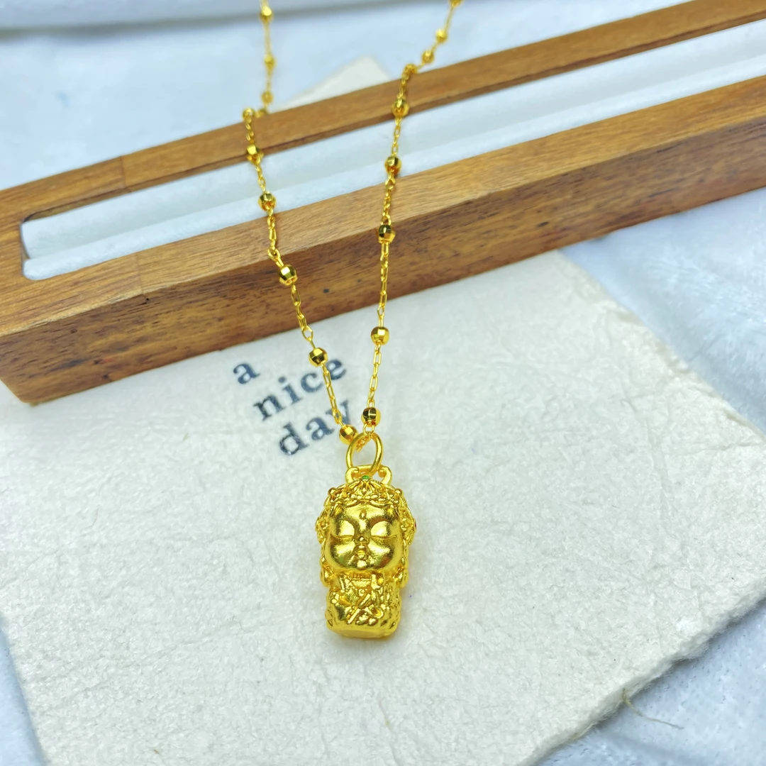 项链 F黄色佛公蹦迪珠项链多样性发货46846