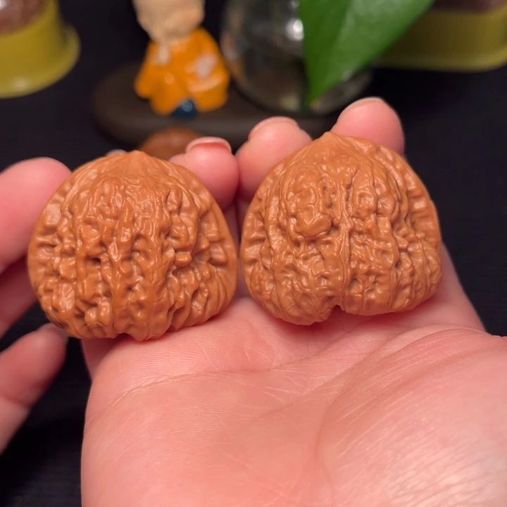 把件文玩核桃平谷凹底42