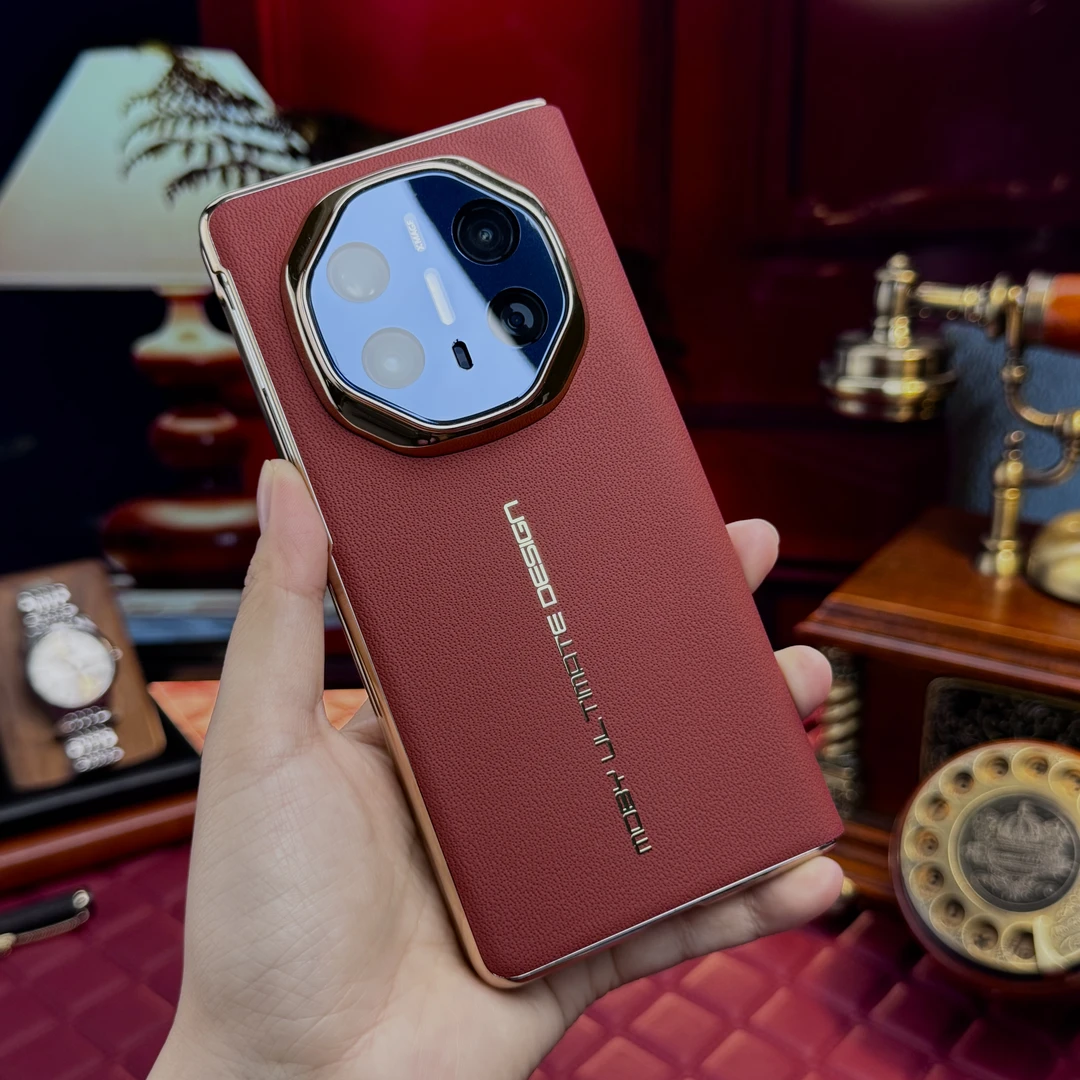 【真壳膜一体全包】适用于华为MateX6真皮手机壳磁吸防摔MateX5商务