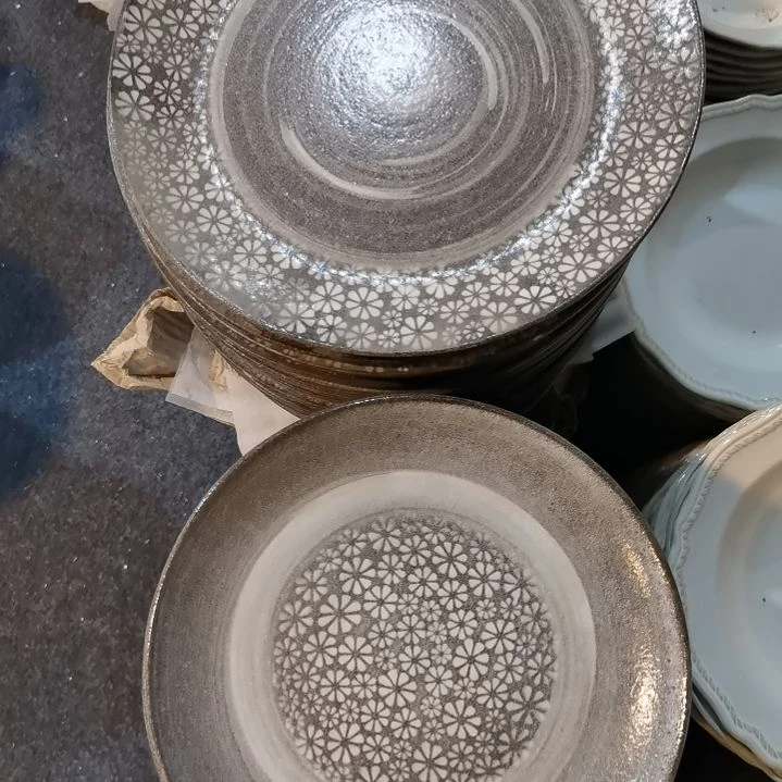 瓷片微瑕紫砂十寸九寸各一个