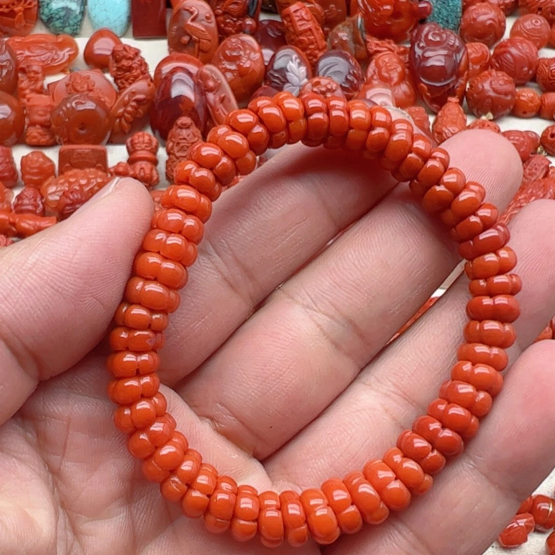 南红玛瑙配饰未镶嵌