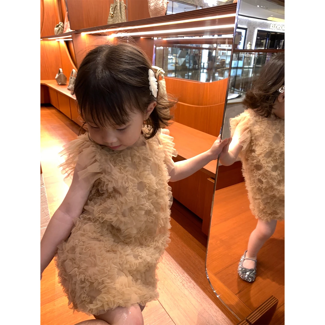 壹妈童装女童连衣裙轻奢小众高端气质时尚时髦夏季女宝连衣裙