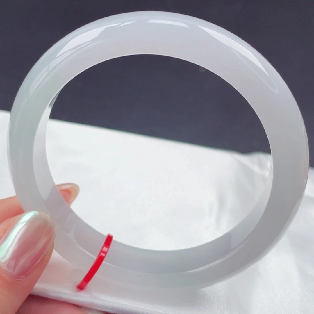 翡翠未镶嵌手镯58圈口