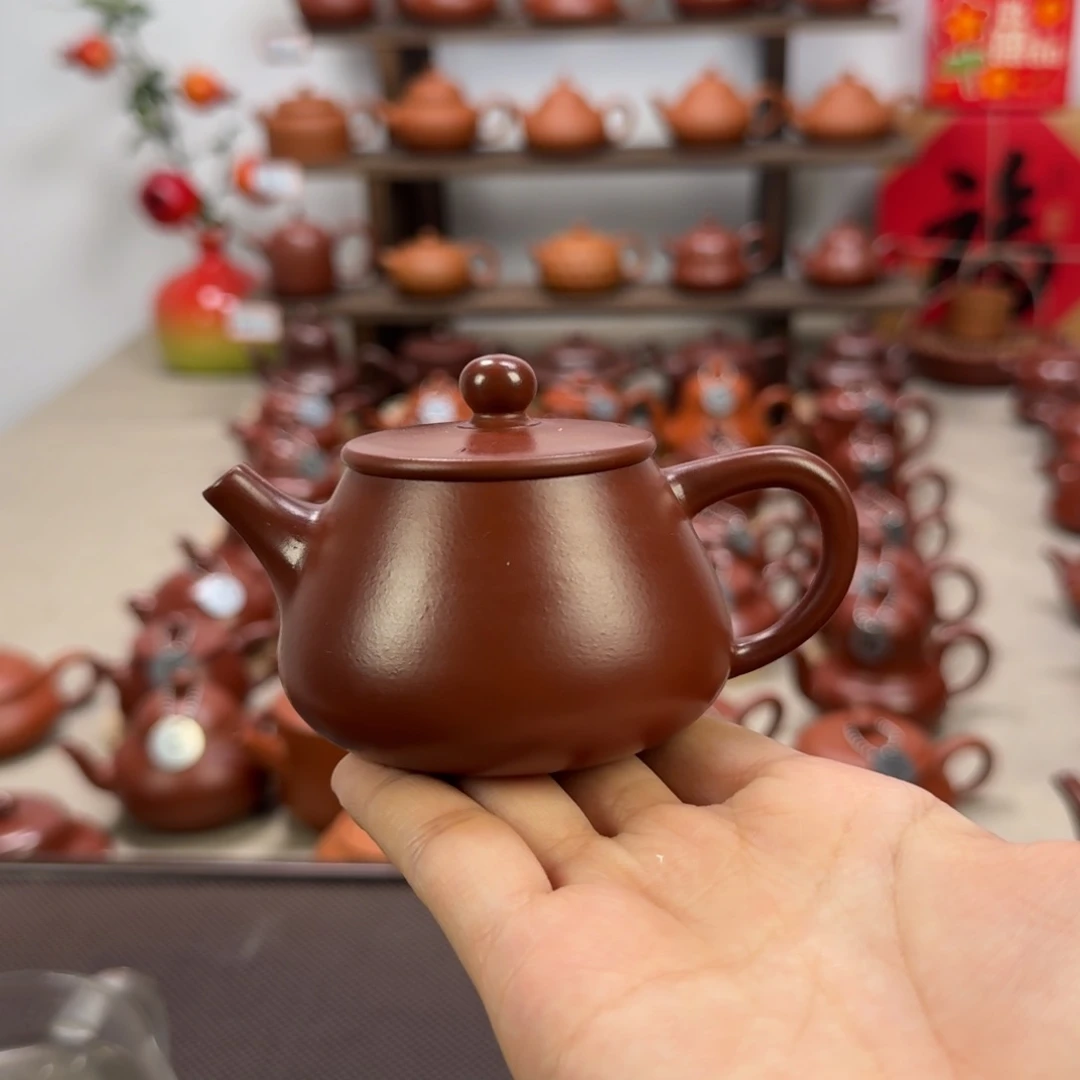 茶壶紫砂潮州手拉壶100cc 石瓢壶