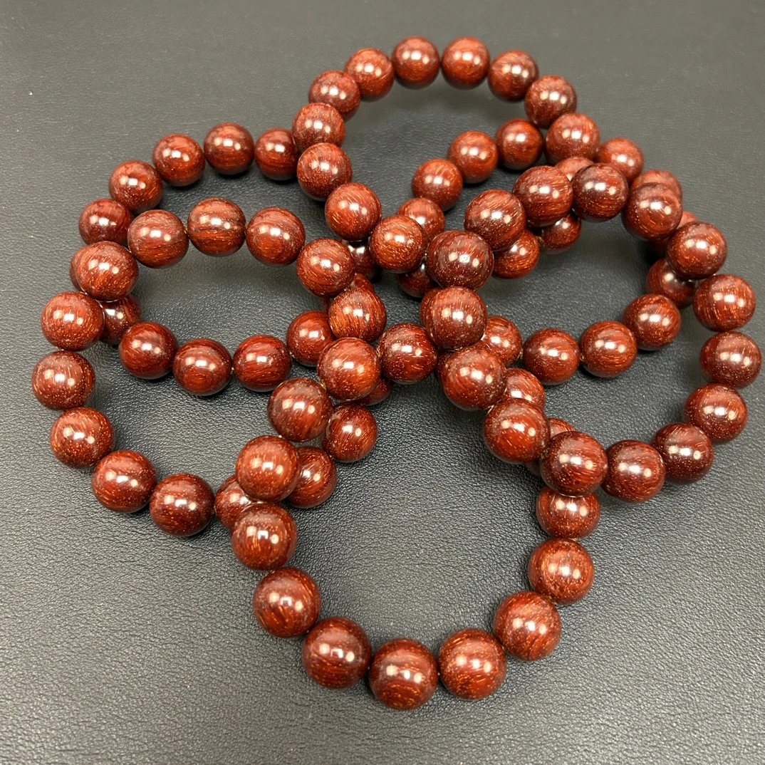 印度小叶紫檀（檀香紫檀）外二标料1.5x1.5cm15粒金星鳞底无胶无蜡