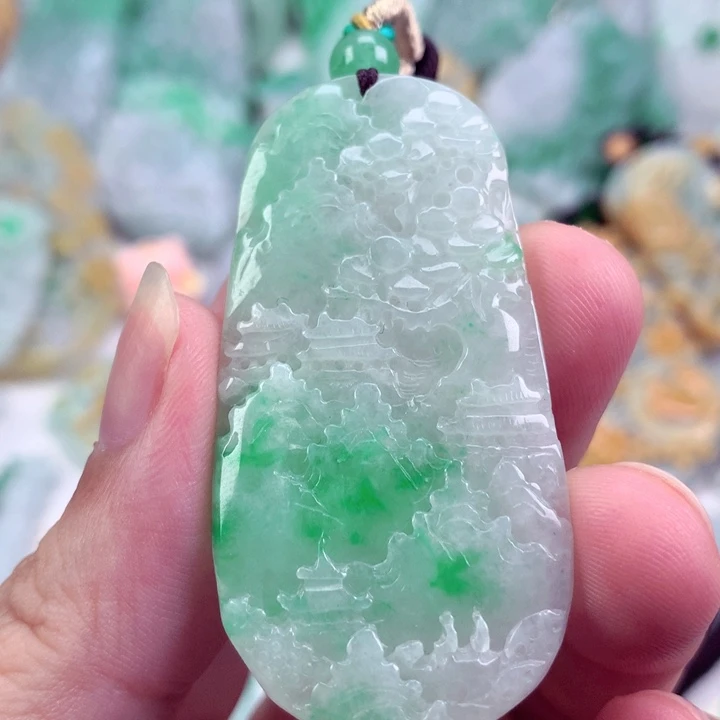 翡翠未镶嵌吊坠(不含链)