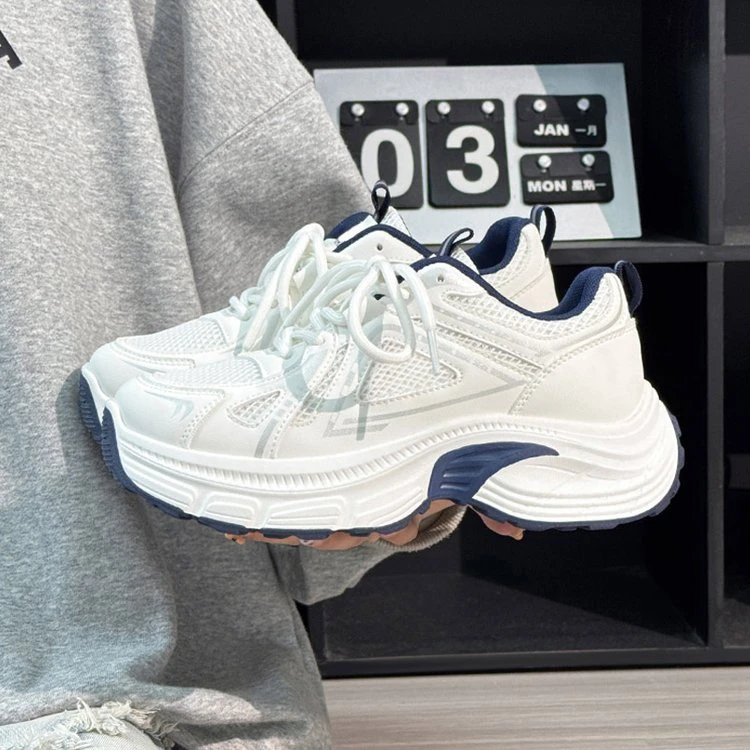 遇她2025新款原创蝴蝶运动鞋女款透气休闲百搭软底轻便爆款老爹鞋