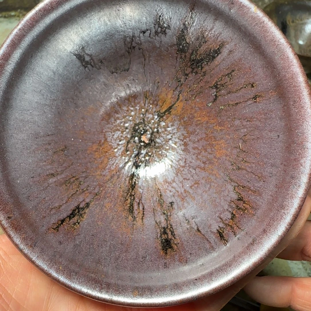 柴烧建盏茶盏茶杯297