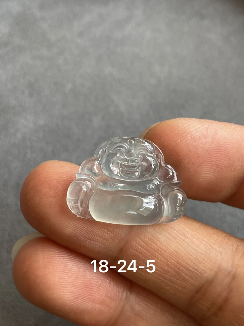 高冰蓝水佛公，底子细腻干净