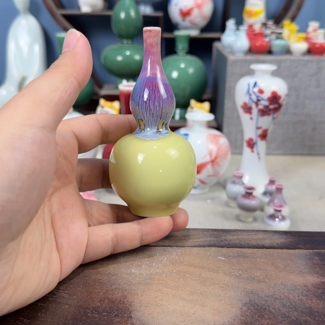 陶瓷手工小花器摆件